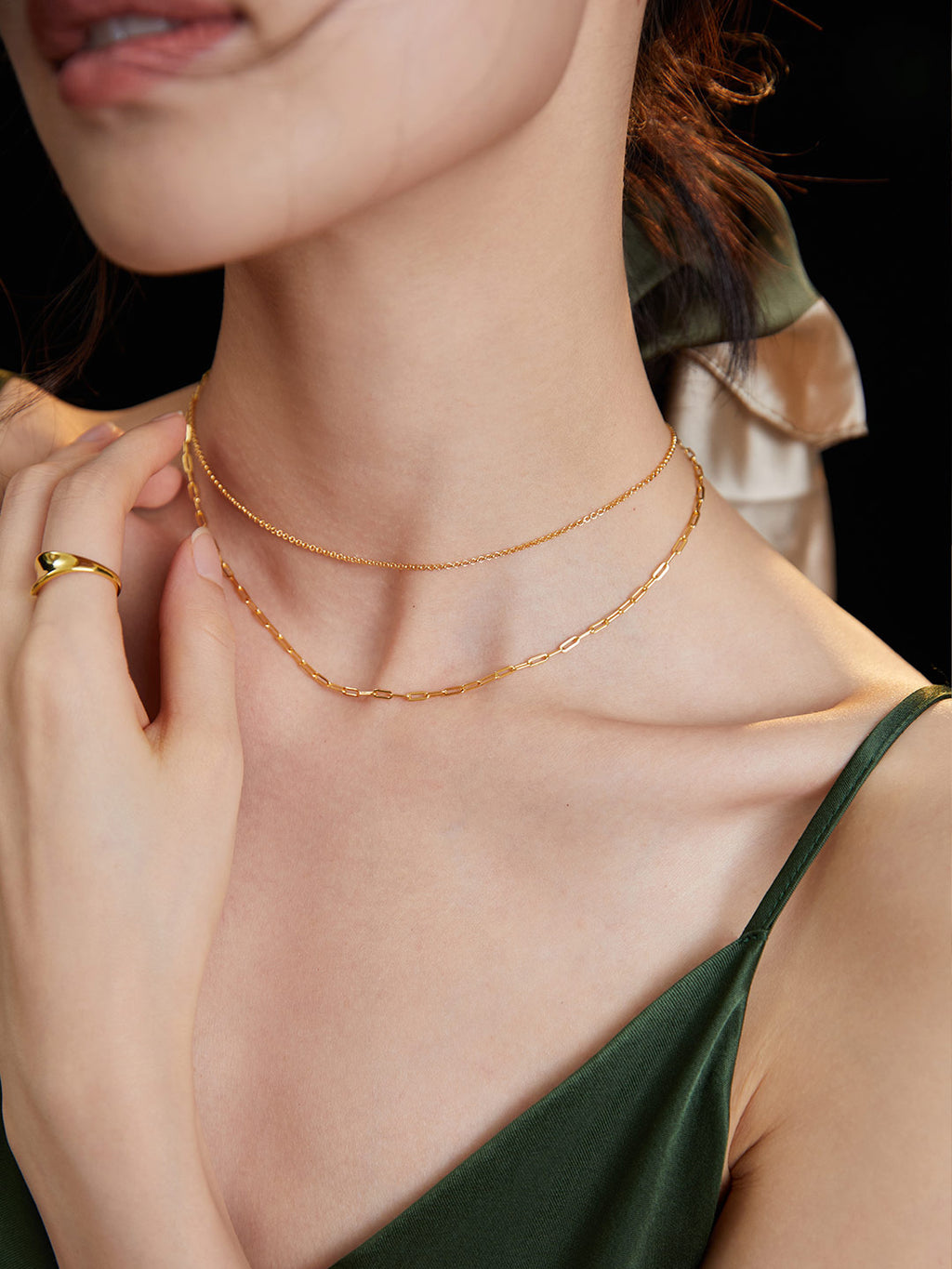 „Étoile“ – Französische Layering-Halskette