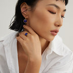 „Celeste“ – Verstellbarer Ring mit Lapislazuli