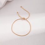 „SERENA“ – Klassisches Schlangenketten-Armband mit Schiebeverschluss
