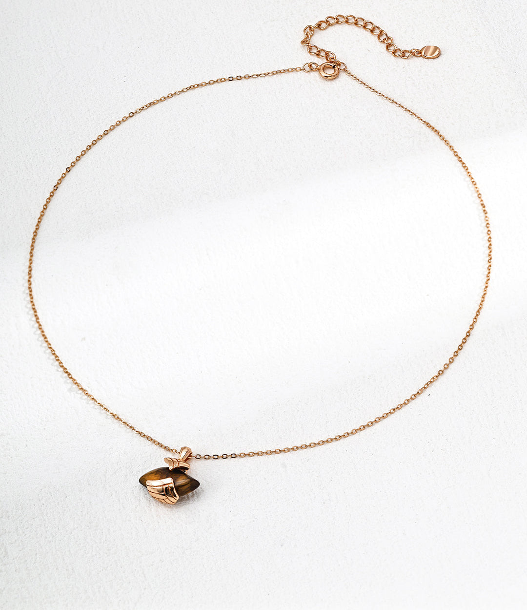 „TIGRIS“ – Tigerauge-Anhänger Halskette 