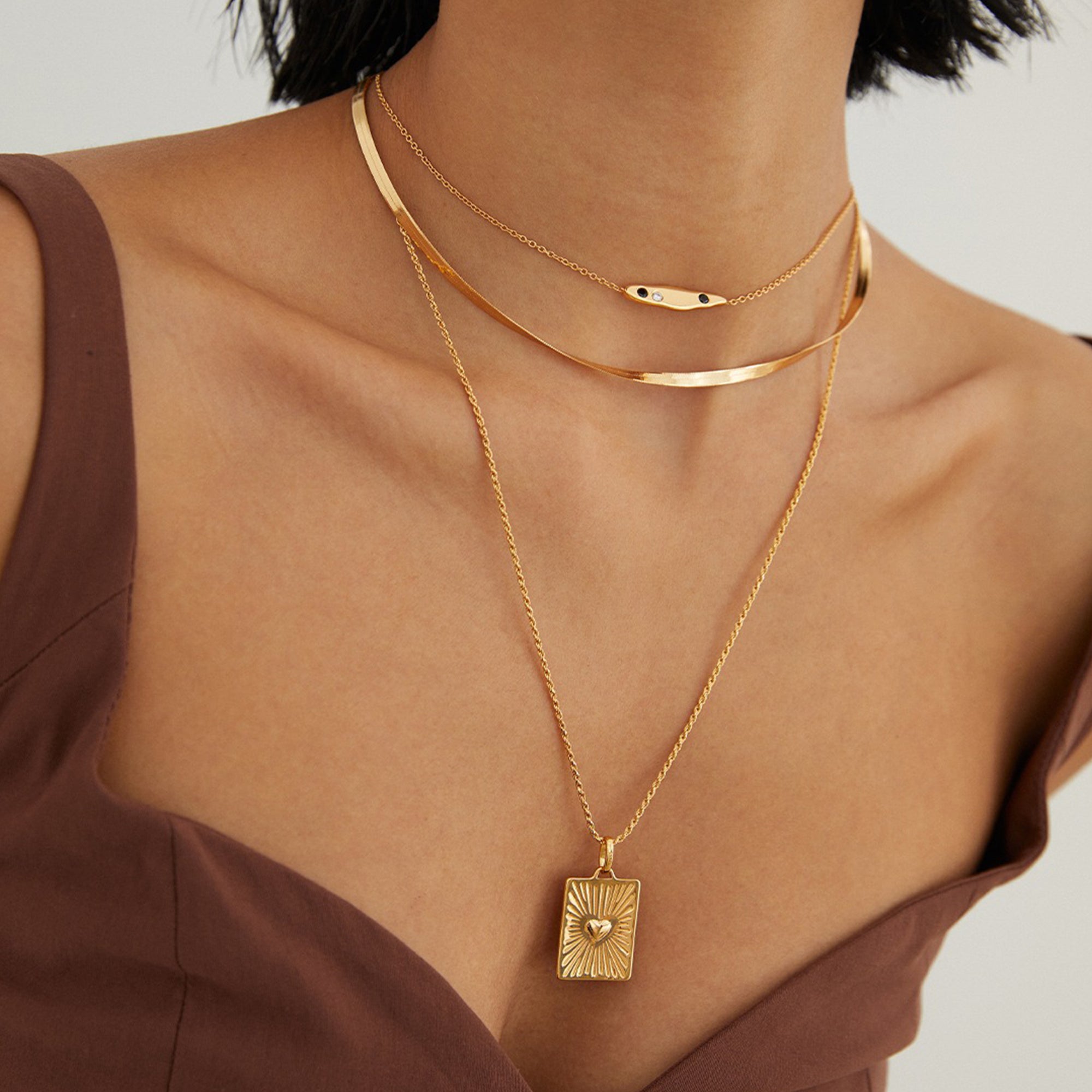 „Heartline“ Geschenkset – Anhänger & Halskette