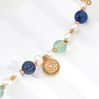 „NAUTILA“ –  Armband mit Perlen & Natursteinen