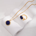 „Celeste“ – Verstellbarer Ring mit Lapislazuli