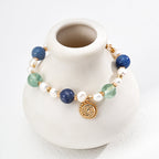 „NAUTILA“ –  Armband mit Perlen & Natursteinen