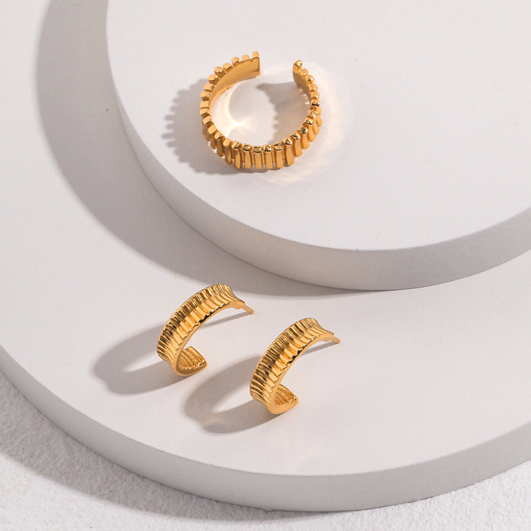 „Riviera“ Geschenkset – Ring & Ohrringe