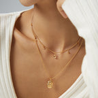 „Mondglanz“ – Design-Kette mit Mond- & Sternanhängern