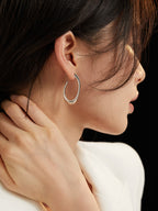 „LUNA“ – Geometrische Designer-Creolen