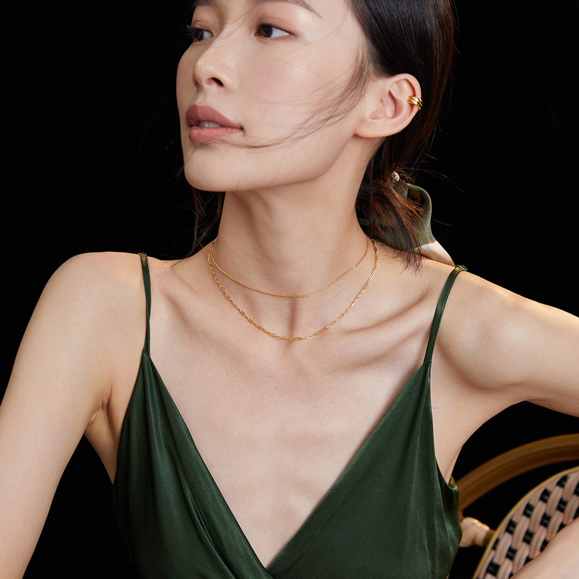 „Étoile“ – Französische Layering-Halskette