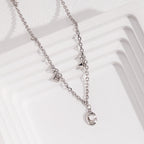 „Mondglanz“ – Design-Kette mit Mond- & Sternanhängern