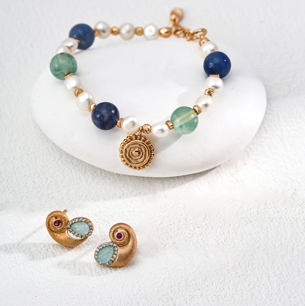 „NAUTILA“ Geschenkset – Ohrringen & Armband