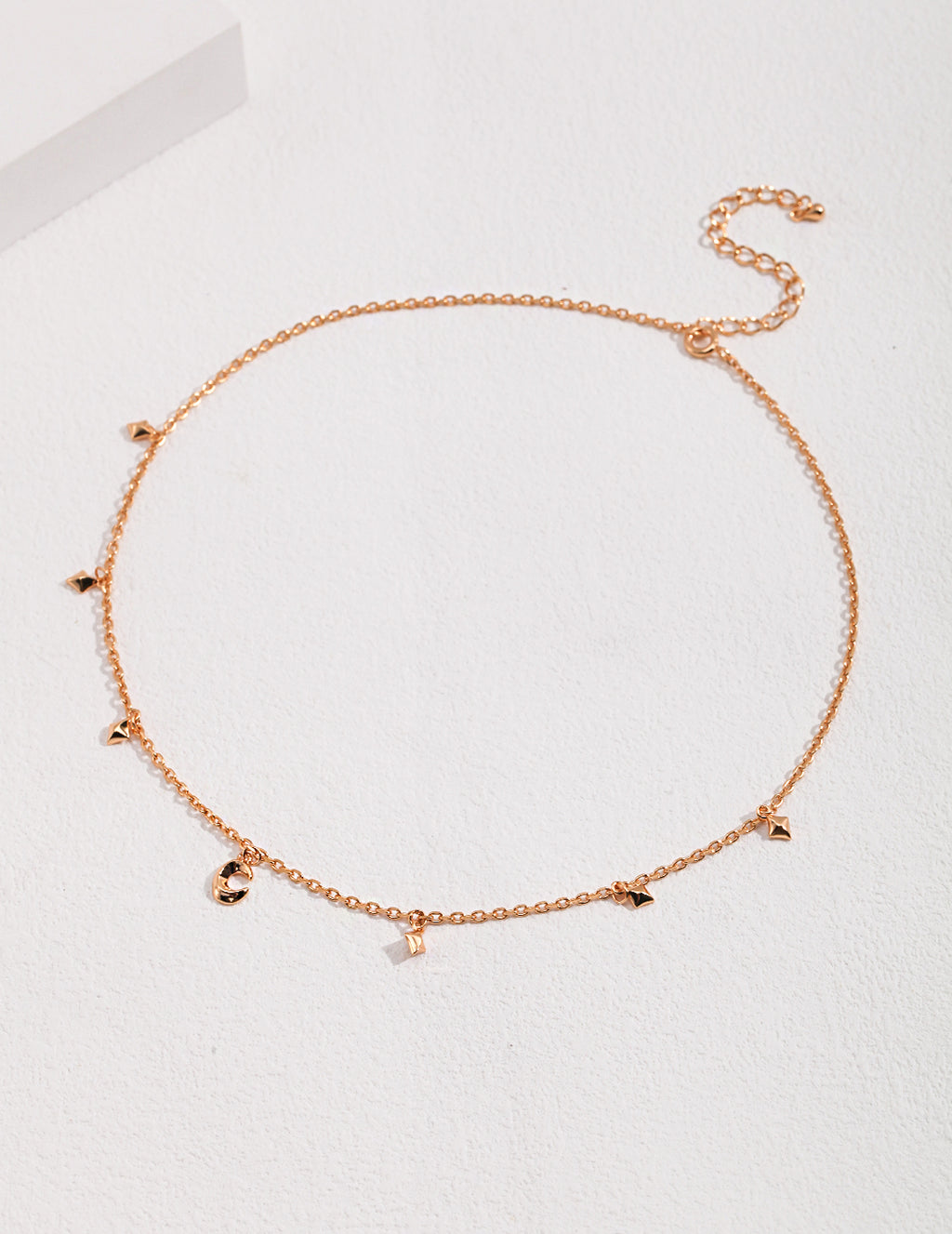 „Mondglanz“ – Design-Kette mit Mond- & Sternanhängern