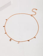 „Mondglanz“ – Design-Kette mit Mond- & Sternanhängern