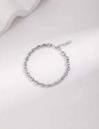 MILO Armband aus 925er Silber, versilbert – ovale Glieder, minimalistisch & elegant